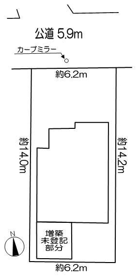 豊明市国道1号線南側 構造:木造土地面積:89.5平米 ( 27.07坪 ) 建物面積:59.61平米 ( 18.03坪 )