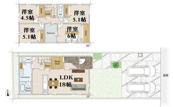 豊明市国道1号線北側 構造:木造土地面積:141.75平米 ( 42.87坪 ) 建物面積:101.87平米 ( 30.81坪 )