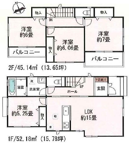 豊明市国道1号線北側 構造:木造土地面積:126.23平米 ( 38.18坪 ) 建物面積:95.66平米 ( 28.93坪 )