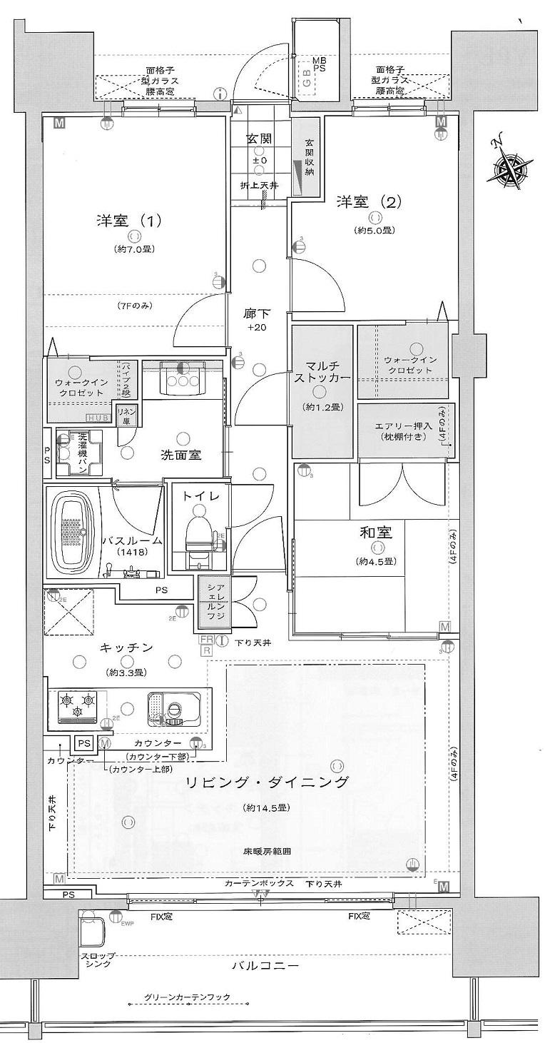 豊明市国道1号線南側 構造:鉄筋コンクリート造専有面積:80.19平米 ( 24.25坪 )