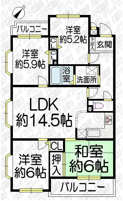 豊明市国道1号線北側 構造:鉄筋コンクリート造専有面積:78.77平米 ( 23.82坪 )
