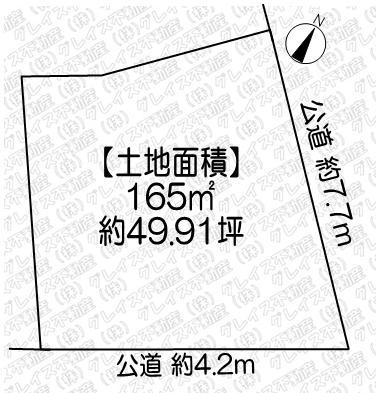 豊明市国道1号線南側 土地面積:165平米 ( 49.91坪 )