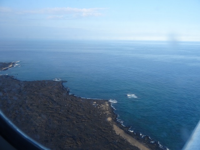 ハワイ島　機内より撮影