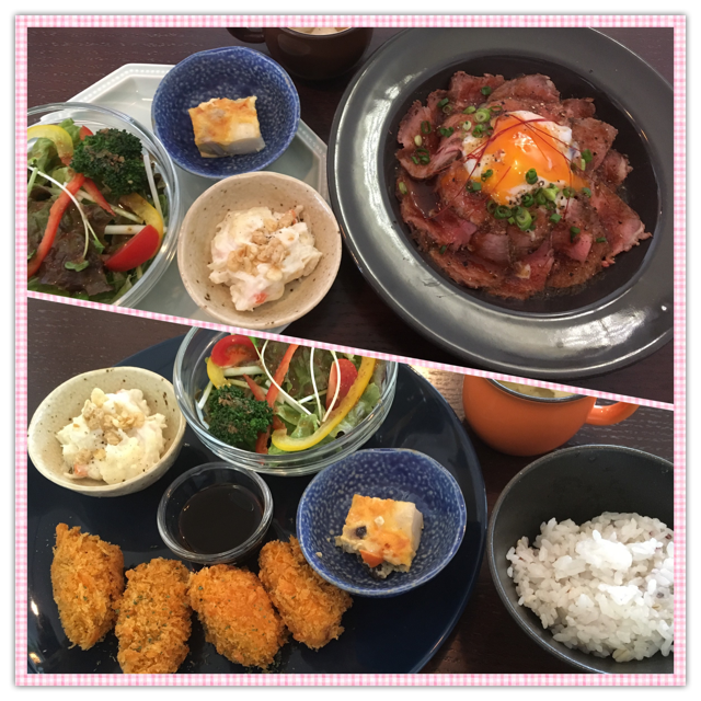 merry cafe ランチ　自家製 ローストビーフ丼（豊明市）