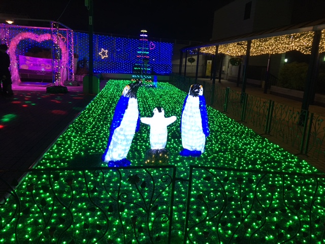 前後駅のイルミネーション（豊明市）