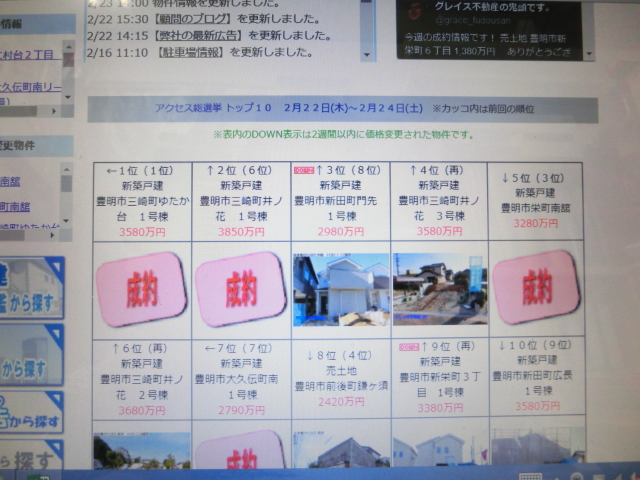 豊明市の新築戸建て売れてる