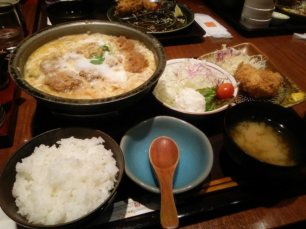 ヒレカツ鍋定食