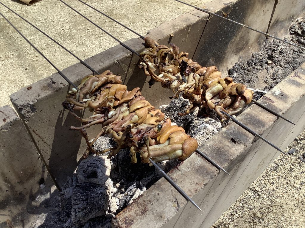 豊明幼稚園パパレンジャーうなぎの肝焼き