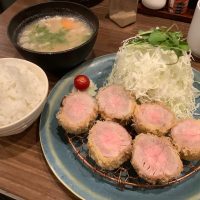 京都のヒレカツ定食