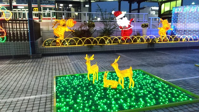 前後駅イルミネーショントナカイ