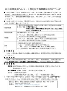 豊明　ヘルメット　補助