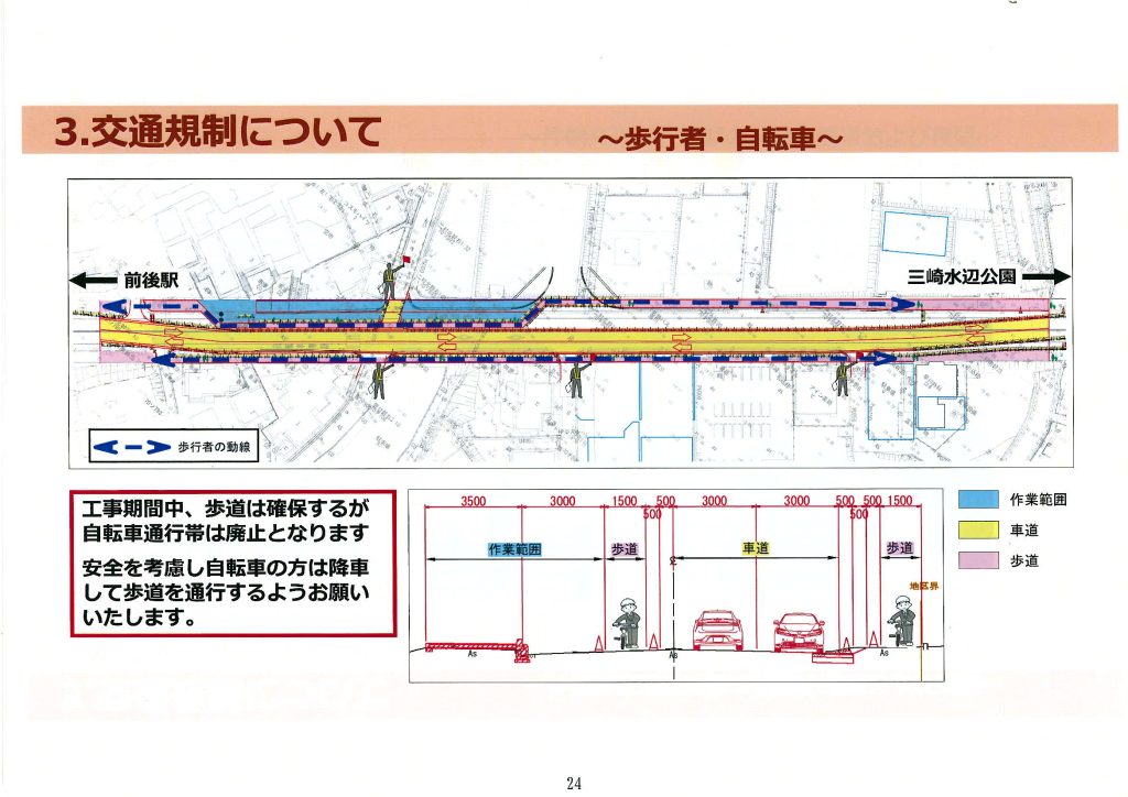 けやき通り　交通規制